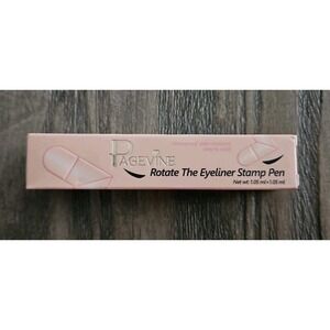 PAGEVINE Rotate The Eyeliner Stamp Pen - Brown - Waterproof - Full Size - NIB